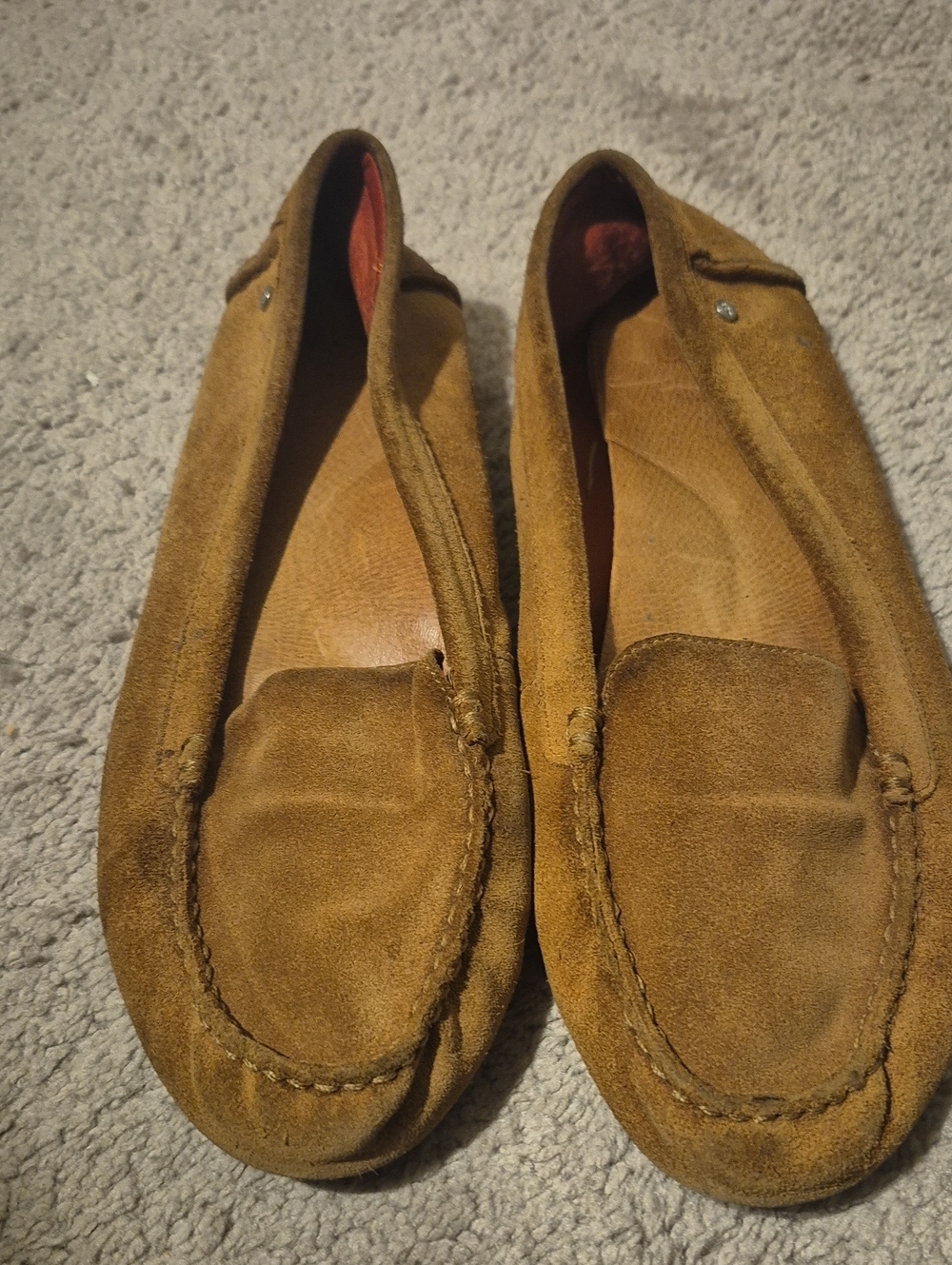 Women's Suede Loafers in Brown - Classic Slip-On Style